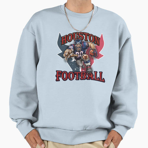 Houston Football Detroit Football Lions Sweatshirt - Graphic Print Unisex - T-Shirt, Sweatshirt, Hoodie
