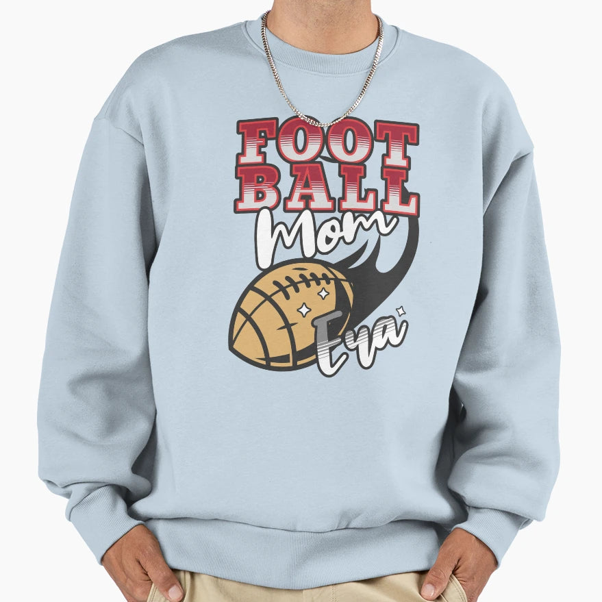 Football Mama Gift Sports Mom Sweatshirt - Fun Novelty Design for Adults - T-Shirt, Sweatshirt, Hoodie