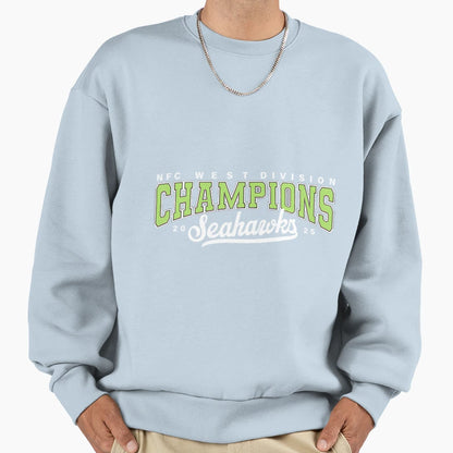 Seattle Football Champions 25 Sweatshirt - Aesthetic Graphic Men Women - T-Shirt, Sweatshirt, Hoodie