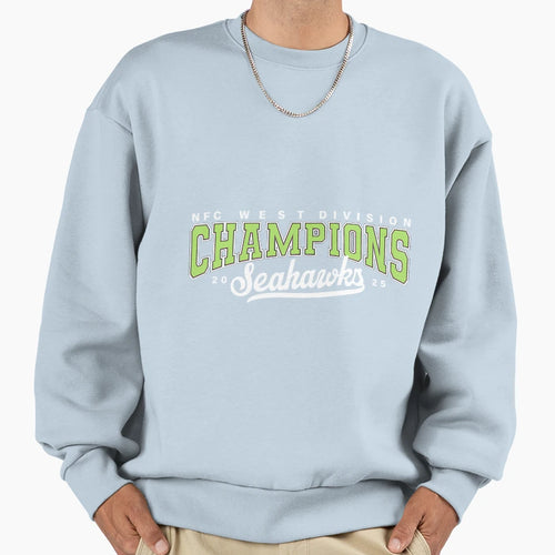 Seattle Football Champions 25 Sweatshirt - Aesthetic Graphic Men Women - T-Shirt, Sweatshirt, Hoodie