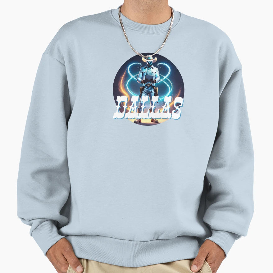 Dallas Sweatshirt - Aesthetic Graphic Men Women - T-Shirt, Sweatshirt, Hoodie