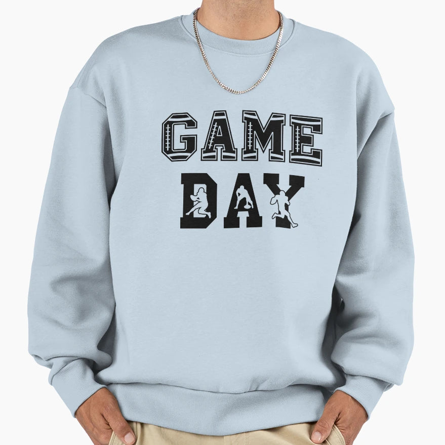 Game Day American Football Touchdown Sweatshirt - Aesthetic Graphic Unisex - T-Shirt, Sweatshirt, Hoodie