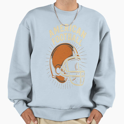 American Football Helmet Gridiron Art Sweatshirt - Unique Graphic Men Women - T-Shirt, Sweatshirt, Hoodie