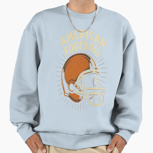 American Football Helmet Gridiron Art Sweatshirt - Unique Graphic Men Women - T-Shirt, Sweatshirt, Hoodie