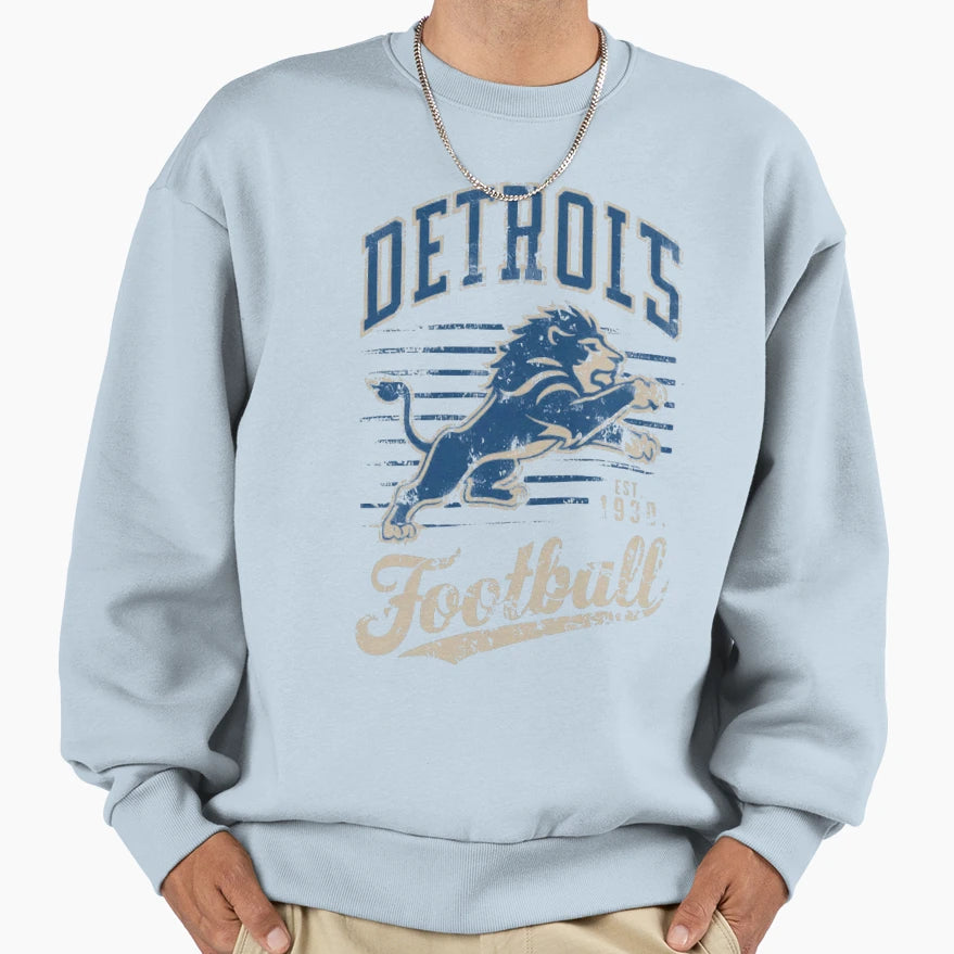 Football Detroit Lions Sweatshirt - Custom Art Print for Adults - T-Shirt, Sweatshirt, Hoodie