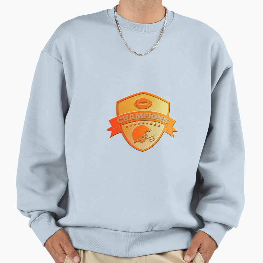 American Football Champions Shield Sweatshirt - Streetwear Style Men Women - T-Shirt, Sweatshirt, Hoodie