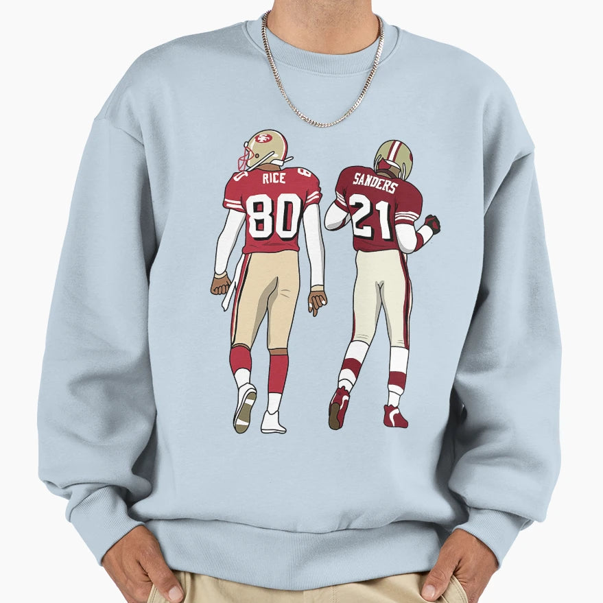 Deion Sanders Jerry Rice Sweatshirt - Casual Everyday Wear Unisex - T-Shirt, Sweatshirt, Hoodie