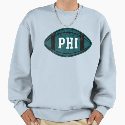 Philadelphia Throwback Football Sweatshirt - Streetwear Style Unisex - T-Shirt, Sweatshirt, Hoodie