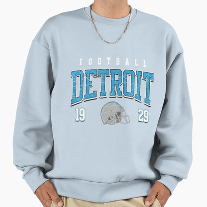 Football Detroit Lions Sweatshirt - Aesthetic Graphic Men Women - T-Shirt, Sweatshirt, Hoodie