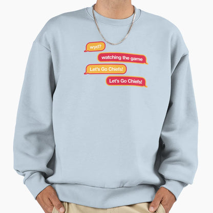 Wyd Text Message Sweatshirt - Trendy Graphic for Adults - T-Shirt, Sweatshirt, Hoodie