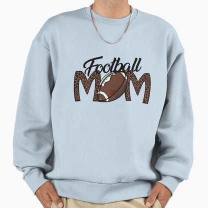 Football Mom Leopard Sweatshirt - Streetwear Style Men Women - T-Shirt, Sweatshirt, Hoodie
