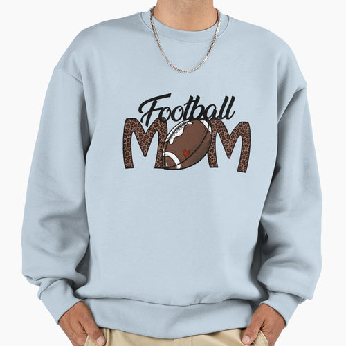 Football Mom Leopard Sweatshirt - Streetwear Style Men Women - T-Shirt, Sweatshirt, Hoodie