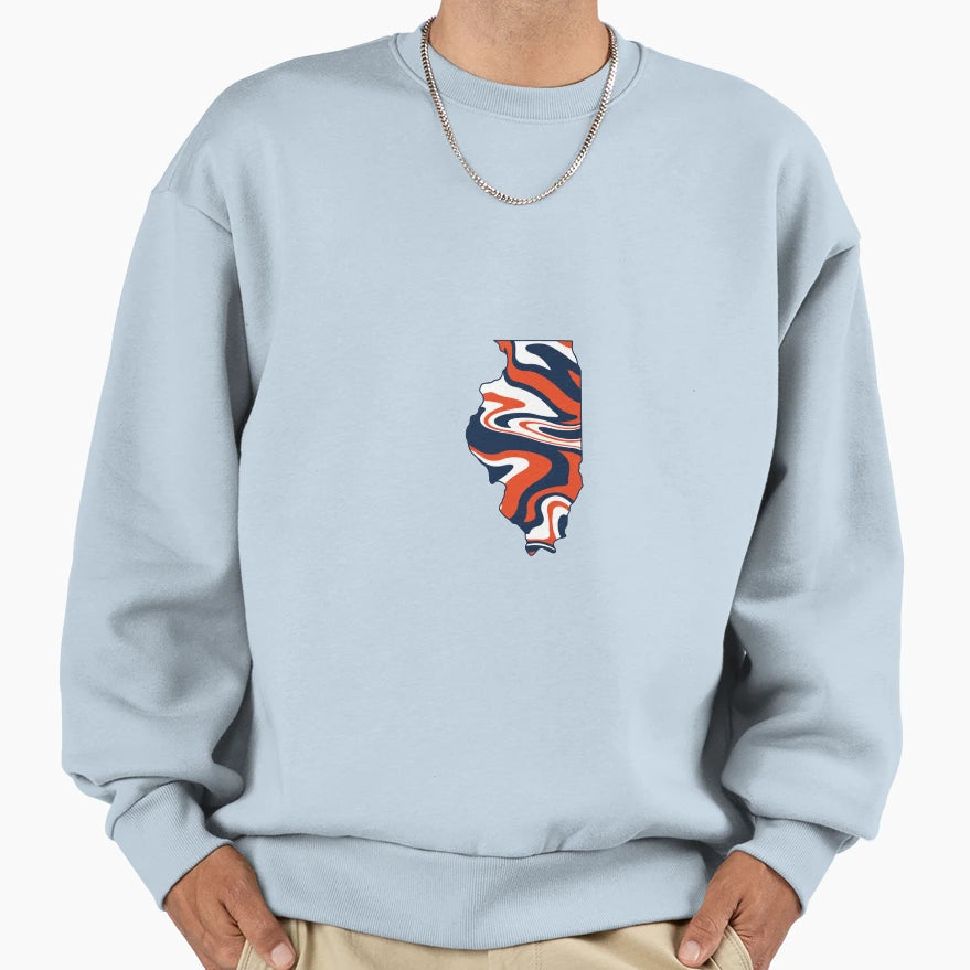 University Illinois Sweatshirt - Casual Everyday Wear Unisex - T-Shirt, Sweatshirt, Hoodie