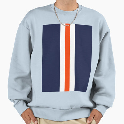 Luton Navy White Orange Football Sweatshirt - Custom Art Print for Adults - T-Shirt, Sweatshirt, Hoodie