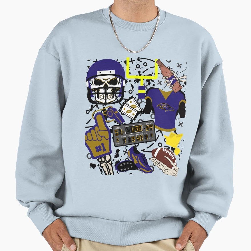 Ravens Sweatshirt - Graphic Print Unisex - T-Shirt, Sweatshirt, Hoodie