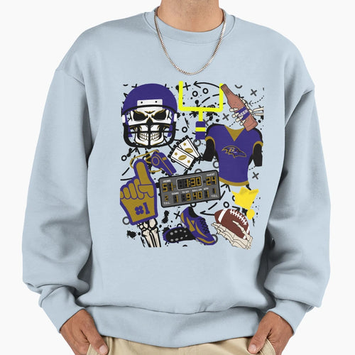 Ravens Sweatshirt - Graphic Print Unisex - T-Shirt, Sweatshirt, Hoodie