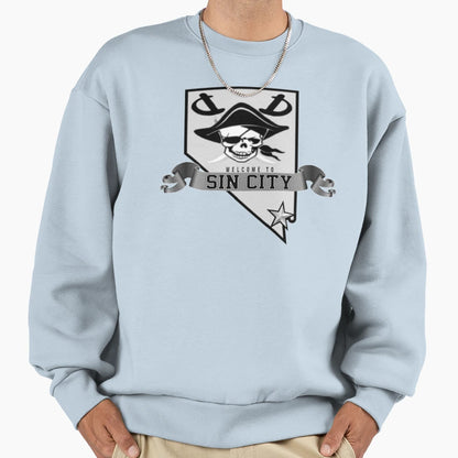 Welcome To Sin City Las Vegas Sweatshirt - Casual Everyday Wear for Adults - T-Shirt, Sweatshirt, Hoodie