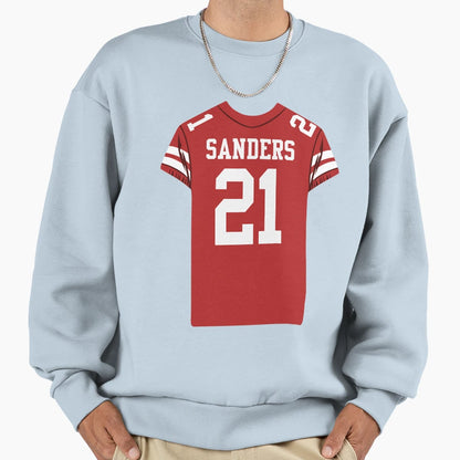 Deion Sanders 21 Jersey Sweatshirt - Casual Everyday Wear Unisex - T-Shirt, Sweatshirt, Hoodie