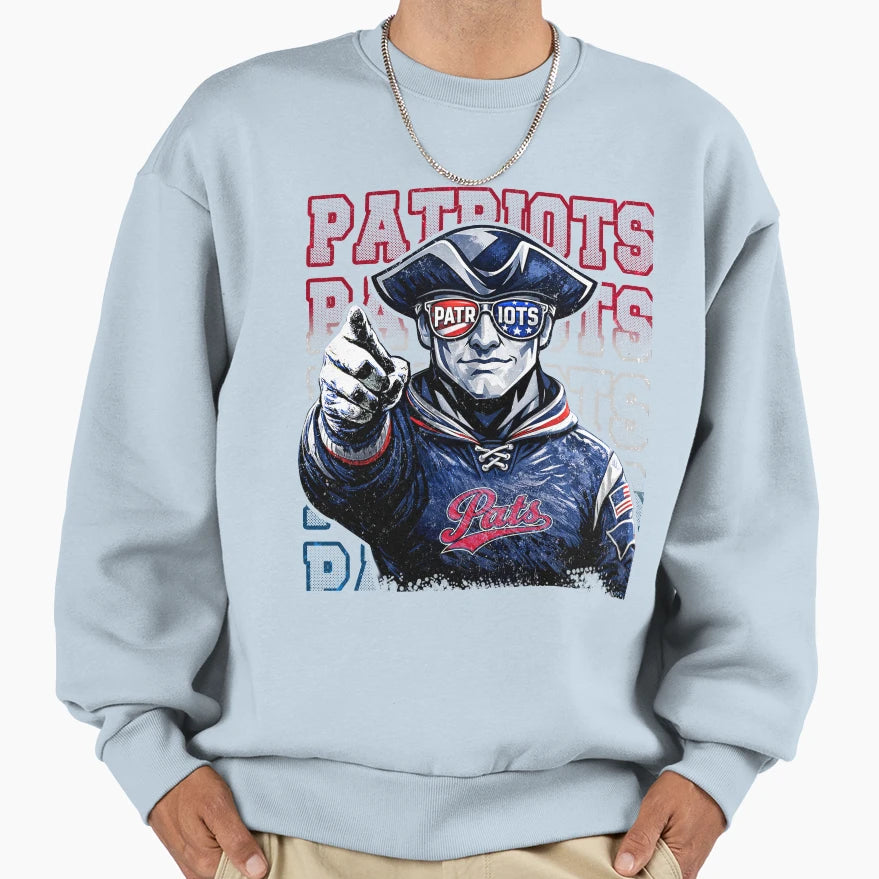 Face Sunglasses American Patriotic Sweatshirt - Fun Novelty Design Unisex - T-Shirt, Sweatshirt, Hoodie