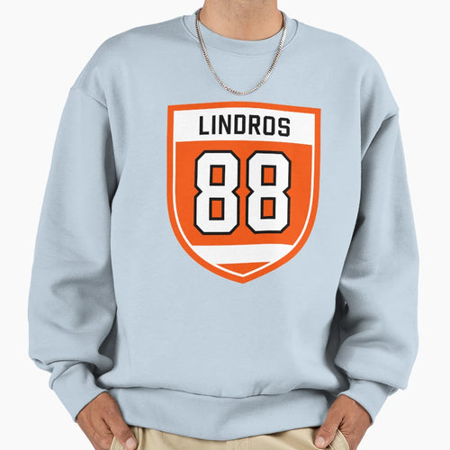 Lindros 88 Emblem Sweatshirt - Streetwear Style Unisex - T-Shirt, Sweatshirt, Hoodie