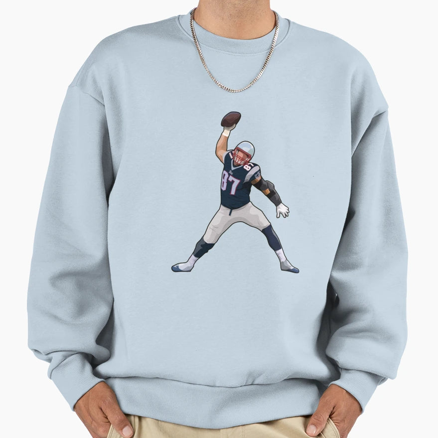 Gronk 87 Angry Touchdown T-Shirt - Trendy Graphic Unisex - T-Shirt, Sweatshirt, Hoodie