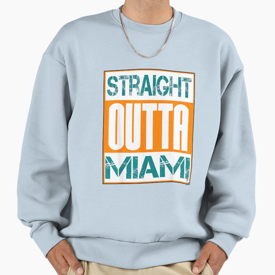 Miami Hip Hop City Name Straight T-Shirt - Minimalist Print for Adults - T-Shirt, Sweatshirt, Hoodie