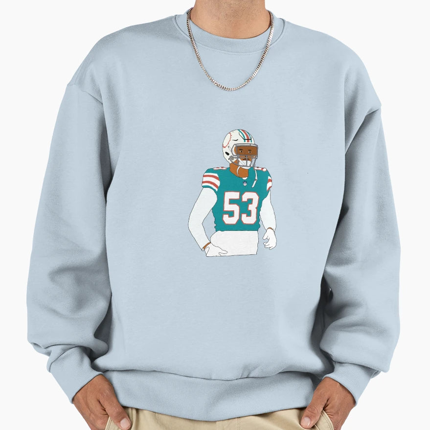 Miami Dolphins Kyle Van Noy Sweatshirt - Aesthetic Graphic Men Women - T-Shirt, Sweatshirt, Hoodie