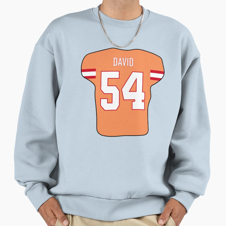 Lavonte David Jersey Sweatshirt - Fun Novelty Design for Adults - T-Shirt, Sweatshirt, Hoodie