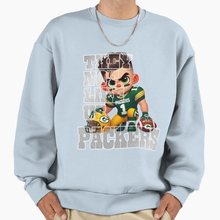 Green Bay Packers Graphicy Not Like Sweatshirt - Novelty Apparel Men Women - T-Shirt, Sweatshirt, Hoodie