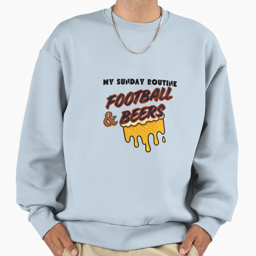 Chicago Bears Sunday Football Beers Sweatshirt - Unique Graphic for Adults - T-Shirt, Sweatshirt, Hoodie