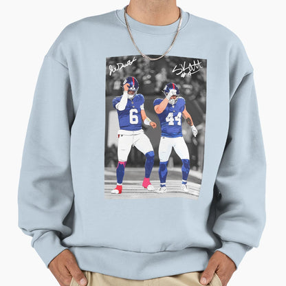 Jaxson Dart Cam Skattebo Most Exciting Duo Hoodie - Graphic Print Unisex - T-Shirt, Sweatshirt, Hoodie