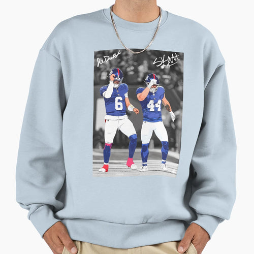 Jaxson Dart Cam Skattebo Most Exciting Duo Hoodie - Graphic Print Unisex - T-Shirt, Sweatshirt, Hoodie