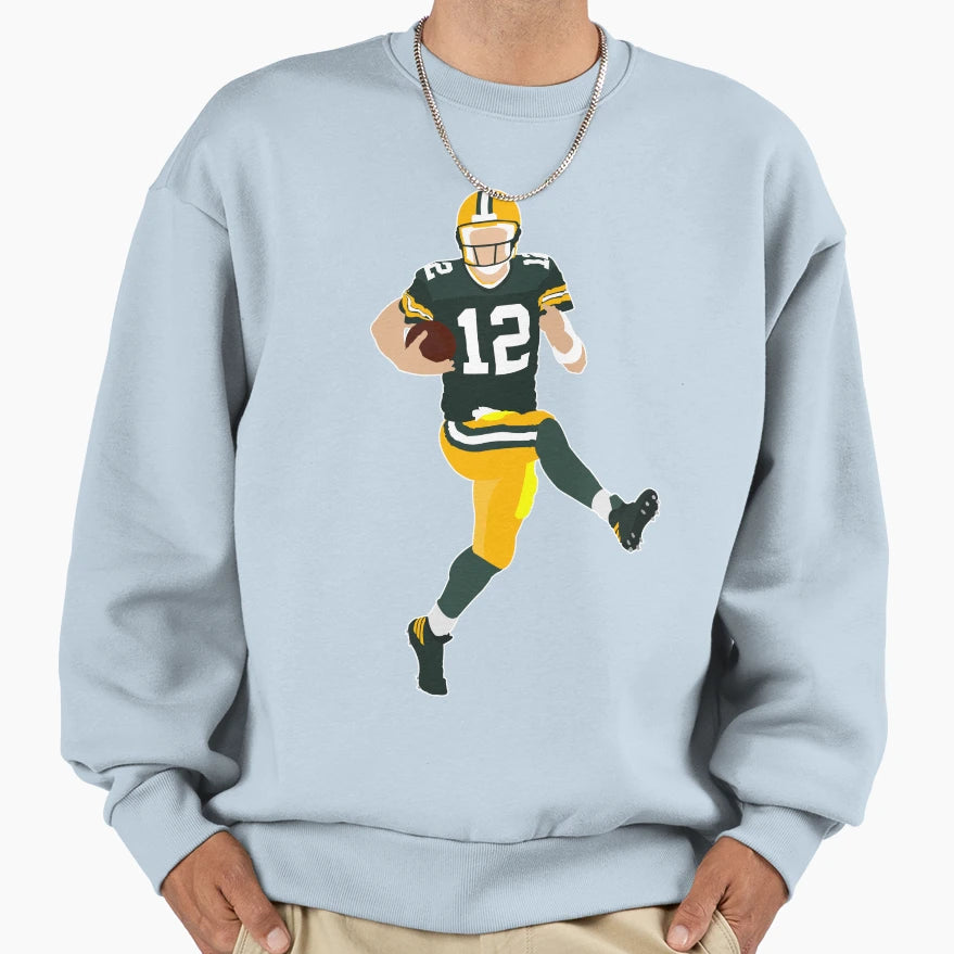 Green Bay Quarterback Sweatshirt - Aesthetic Graphic for Adults - T-Shirt, Sweatshirt, Hoodie