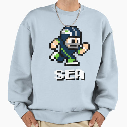 Seattle Seahawks Tecmo Super Bowl Sweatshirt - Fun Novelty Design Unisex - T-Shirt, Sweatshirt, Hoodie