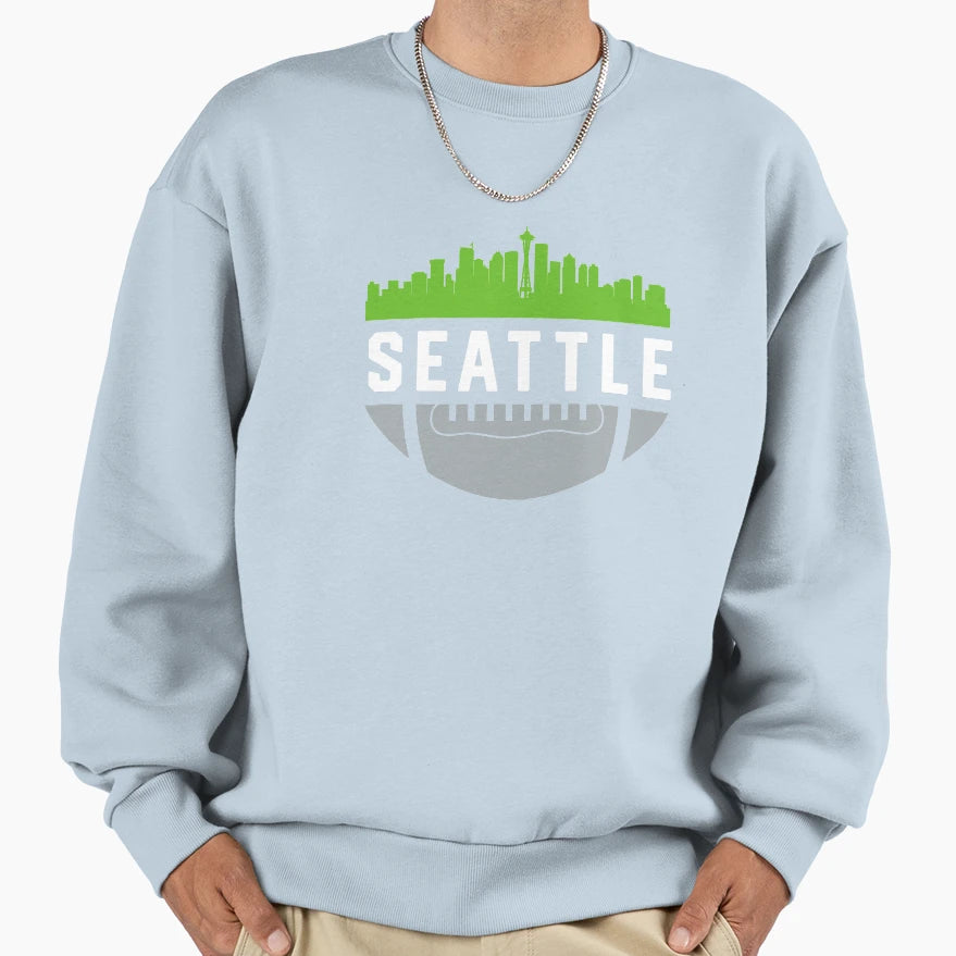 Downtown Seattle Washington Sweatshirt - Aesthetic Graphic for Adults - T-Shirt, Sweatshirt, Hoodie