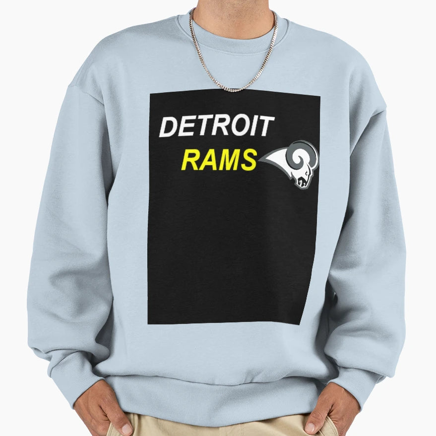 Detroit Rams Sweatshirt - Fun Novelty Design Men Women - T-Shirt, Sweatshirt, Hoodie