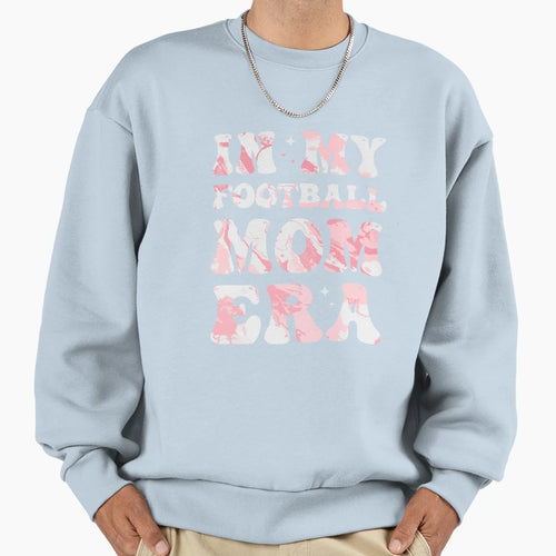 My Football Mom Era Colorful Sweatshirt - Novelty Apparel for Adults - T-Shirt, Sweatshirt, Hoodie