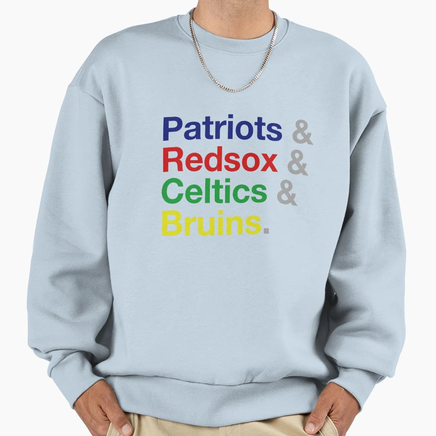 Boston Sports Sweatshirt - Novelty Apparel for Adults - T-Shirt, Sweatshirt, Hoodie
