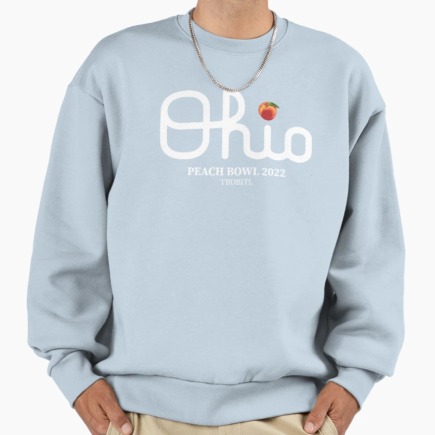 White Script Peach Dot I Sweatshirt - Streetwear Style Unisex - T-Shirt, Sweatshirt, Hoodie