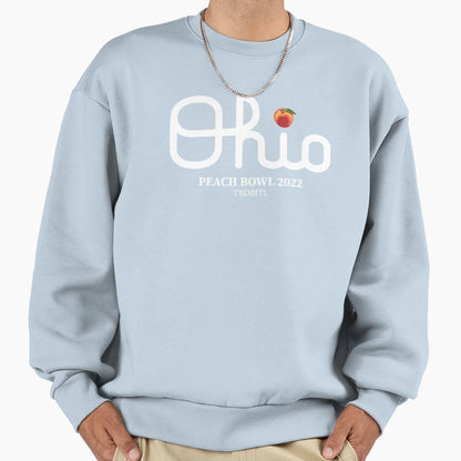 White Script Peach Dot I Sweatshirt - Streetwear Style Unisex - T-Shirt, Sweatshirt, Hoodie