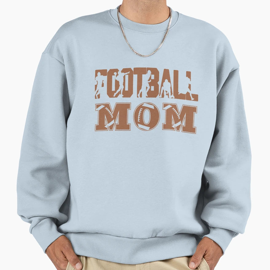 Football Mom Sweatshirt - Minimalist Print Unisex - T-Shirt, Sweatshirt, Hoodie