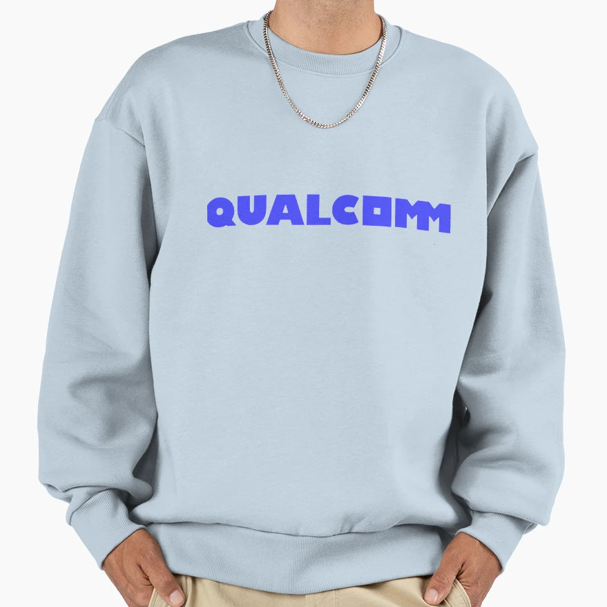 Qualcomm Logo Sweatshirt - Minimalist Print Unisex - T-Shirt, Sweatshirt, Hoodie