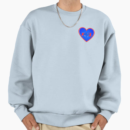 Buffalo Bills Heart Sweatshirt - Casual Everyday Wear Men Women - T-Shirt, Sweatshirt, Hoodie