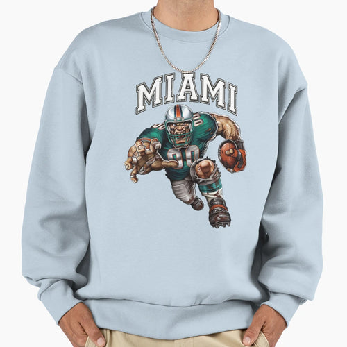Miami Football Detroit Football Sweatshirt - Fun Novelty Design for Adults - T-Shirt, Sweatshirt, Hoodie