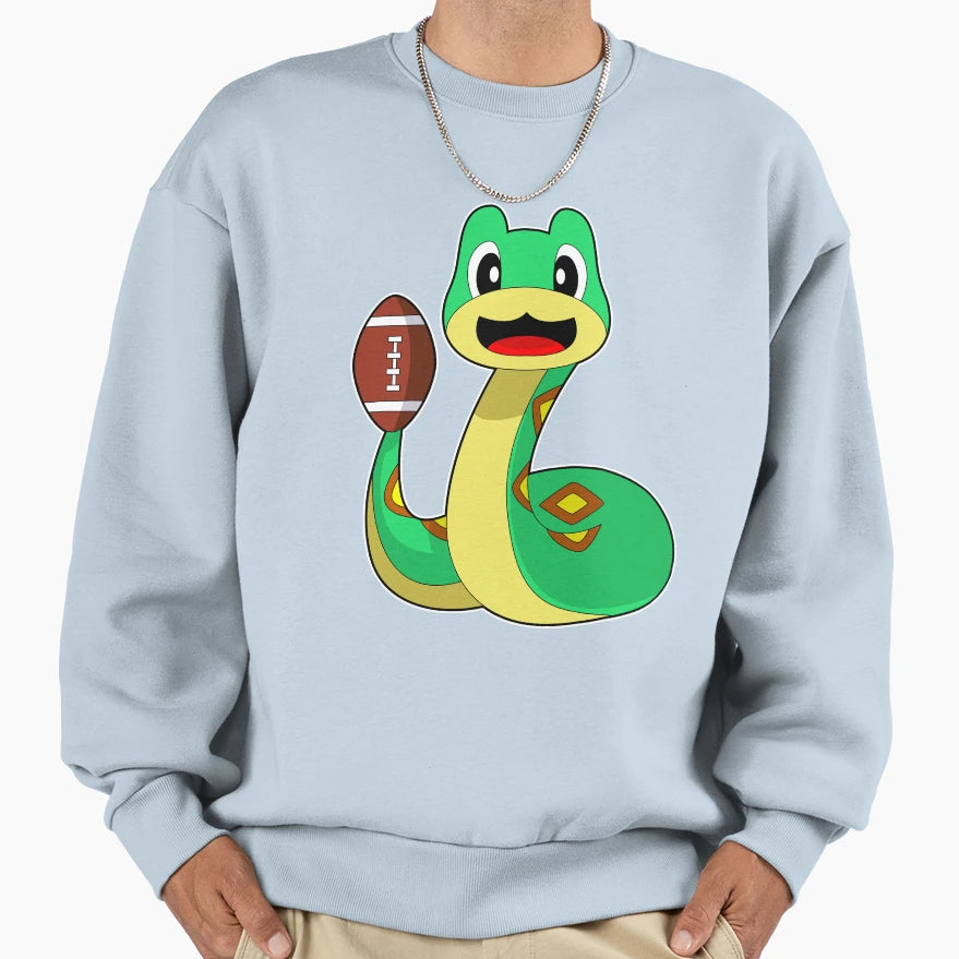 Snake American Football Sports Sweatshirt - Streetwear Style for Adults - T-Shirt, Sweatshirt, Hoodie