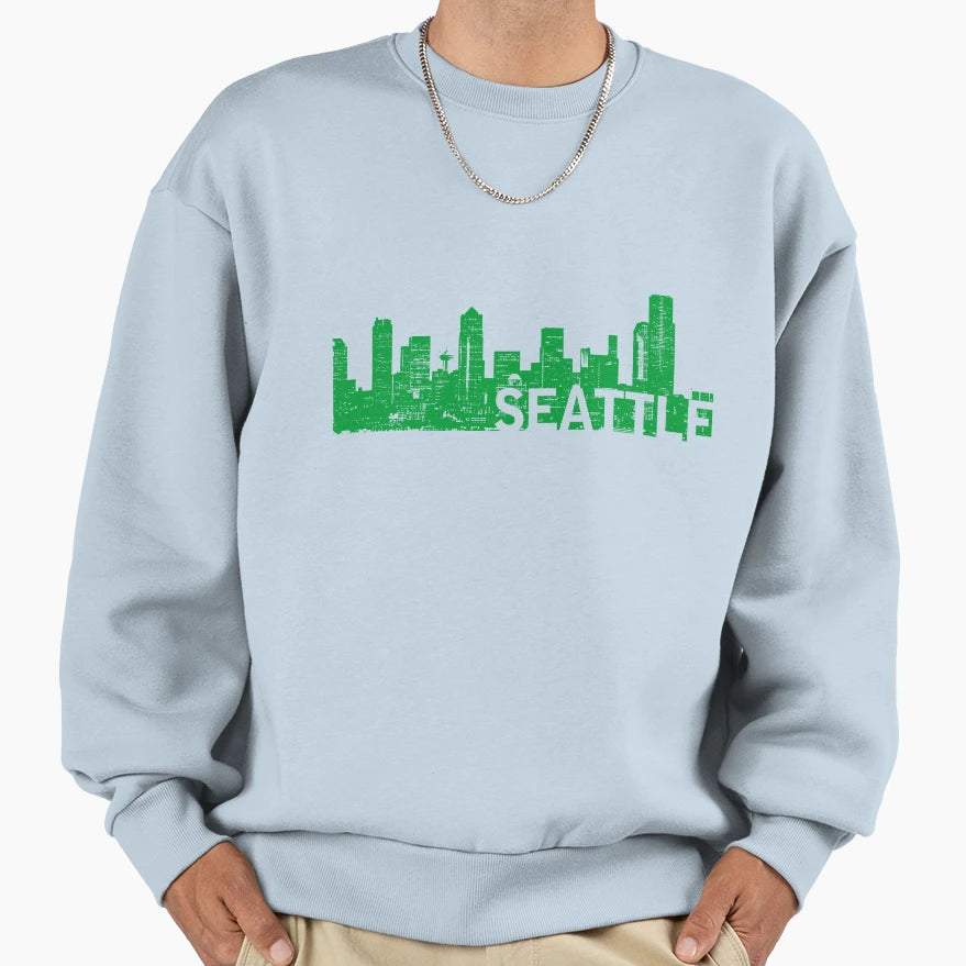 Seattle Emerald City Sweatshirt - Fun Novelty Design for Adults - T-Shirt, Sweatshirt, Hoodie
