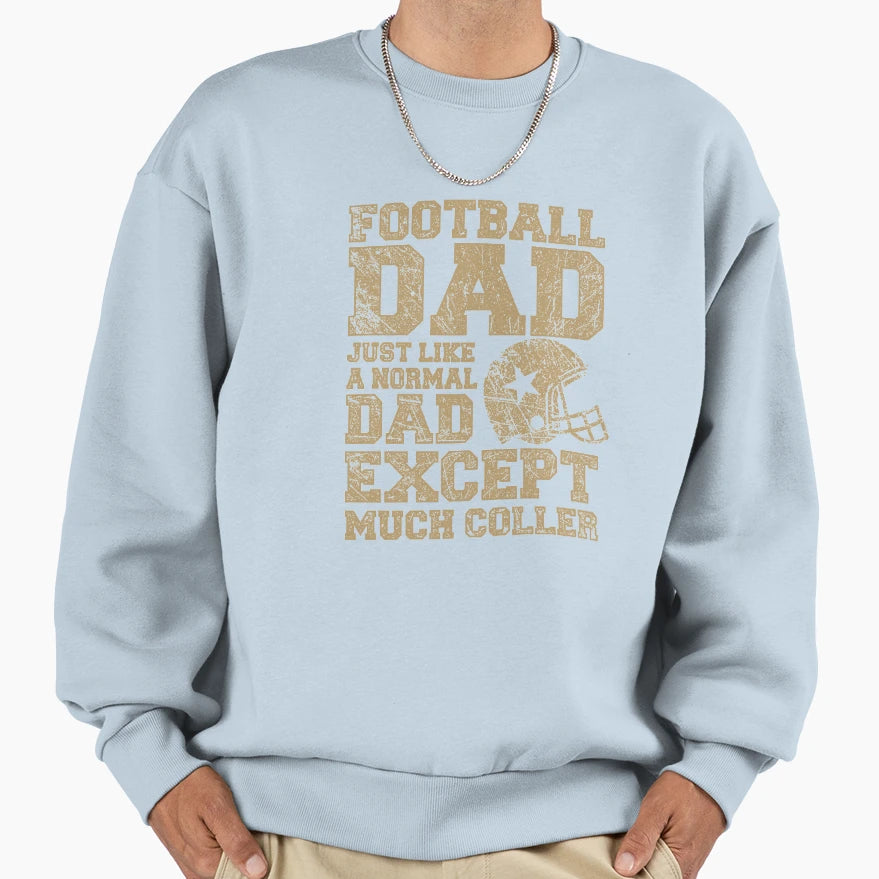 Football Dad Sweatshirt - Minimalist Print Unisex - T-Shirt, Sweatshirt, Hoodie