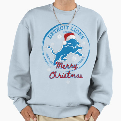 Football Detroit Lions Sweatshirt - Minimalist Print Men Women - T-Shirt, Sweatshirt, Hoodie