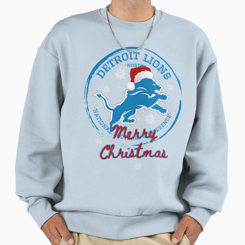 Football Detroit Lions Sweatshirt - Minimalist Print Men Women - T-Shirt, Sweatshirt, Hoodie