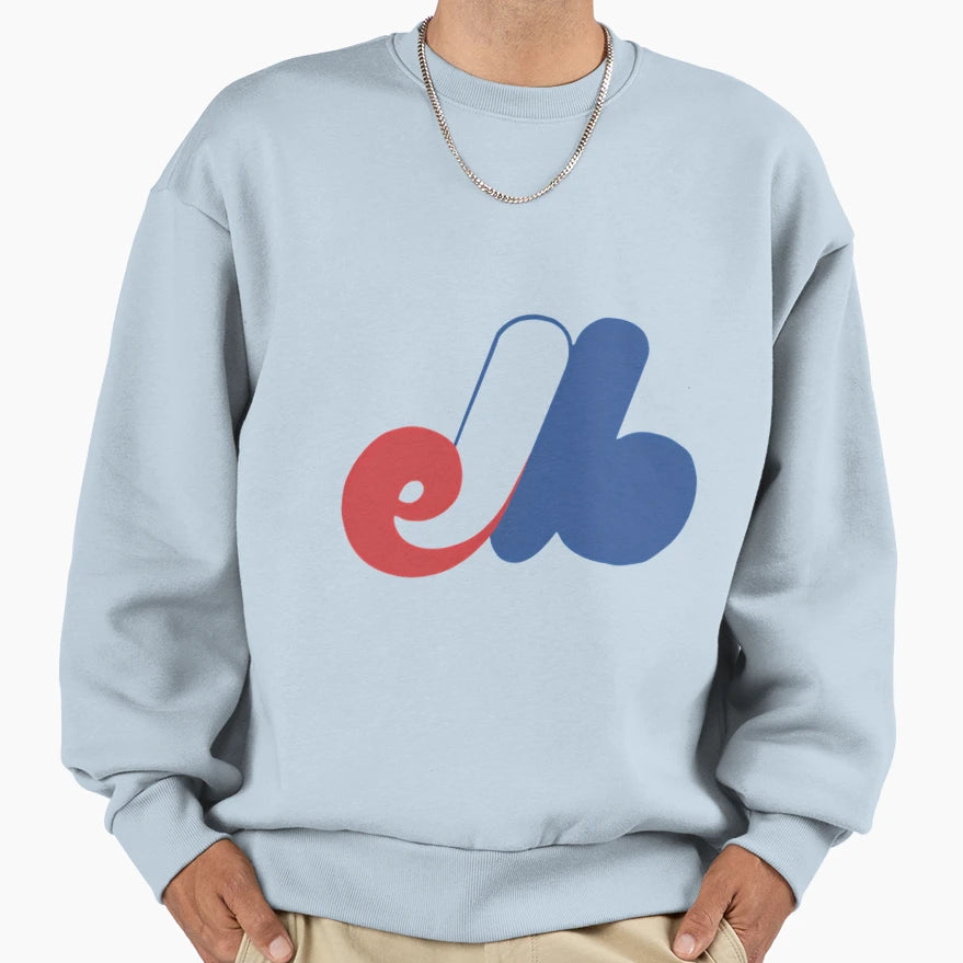 Montreal Expos Logo Sweatshirt - Novelty Apparel Unisex - T-Shirt, Sweatshirt, Hoodie